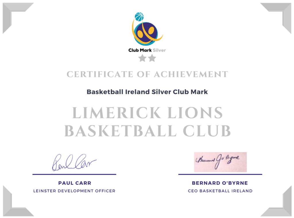Limerick Lions Silver Mark
